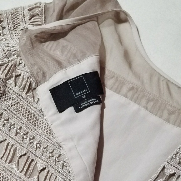 Dole Vita Lace Shift Sheer Dress - Picture 4 of 8